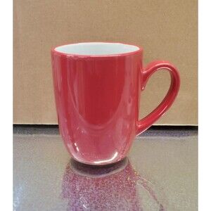 Royal Norfolk Red Coffee Mug Cup White Inside Excellent Condition Stoneware